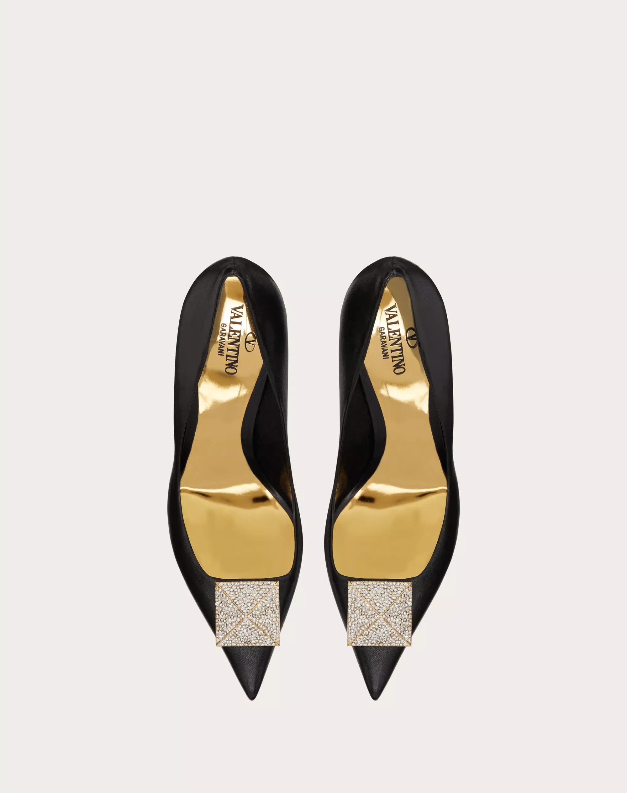 VALENTINO GARAVANI ONE STUD PUMP WITH CRYSTALS 100MM
